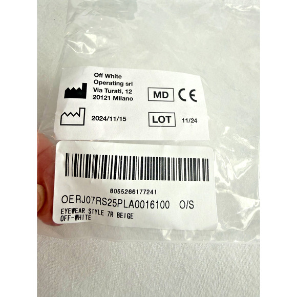 Off-White Eyeglasses OERJ07R STYLE 7R 6100 Havana 50 21 145 NEW BEIGE
